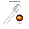 Flaşörlü LED Sarı 2 Bacaklı 5mm