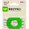 GP ReCyko 650 Serisi Şarjlı AAA İnce Kalem Pil 2li