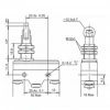 Gwest AZ-15GQ21-B Yan Dik Metal Makaralı Mikro Switch 15A 1NO + 1NC