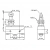 Gwest AZ-15GQ22-B Dikey Metal Makaralı Mikro Switch 15A 1NO + 1NC
