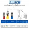 Gwest Erkek/Dişi Geri Dönüşlü Terminal GFDEG-5866 4.00-6.00mm Sarı 100 Adet