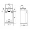 Gwest GLS-101 Kısa Dikey Metal Pim Limit Switch 1NO + 1NC