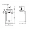 Gwest GLS-103 Dikey Metal Makaralı Limit Switch 1NO + 1NC