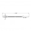 Gwest GTP 100 M 100x2.5mm Distanslı Kablo Bağı 100 Adet