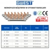 Gwest M-10608 0.8mm 106cm 63A Monofaze Müşterek W Otomat Barası 60 Adet