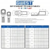 Gwest Standart Tip Sıkmalı Kablo Pabucu SKP-S 120-14 50 Adet