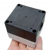 HJ9 22mm Buton Kutusu Gri-Siyah Tekli