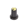HT500 15mm Potansiyometre Düğmesi Siyah-Sarı