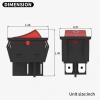 IC-104-S Geniş Işıklı Anahtar 30A 250V ON-OFF 4P