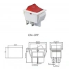 IC-104B Geniş Işıklı Anahtar On-Off Beyaz Kasa