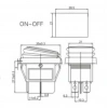 IC-104W Geniş Körüklü Işıklı Anahtar On-Off 4P Kırmızı