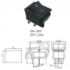 IC-106 Geniş Işıksız Anahtar ON-OFF 4P