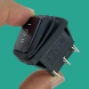 IC-108W Geniş Işıksız Körüklü Anahtar ON-OFF-ON 6P