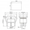 IC-110 Geniş Işıksız Yaylı Anahtar Mom-Off-Mom 6P