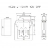 IC-113-8 Tekli Anahtar Işıklı On-Off 3P