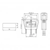 IC-113 Dar Işıklı Anahtar On-Off 3P