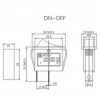 IC-114 Tekli Dar Işıksız Anahtar On-Off 2P Kırmızı