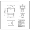 IC-121-6 Mini Işıksız Anahtar ON-OFF 6P