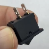 IC-124 Mini Işıksız Yaylı Anahtar 2P Off-Mom Siyah