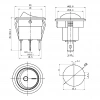 IC-131-0 Mini Yuvarlak Işıklı Anahtar 220V 3P