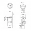IC-131-4 Yuvarlak Işıklı Anahtar On-Off 4P