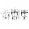 IC-131D Yuvarlak Sinyal Lambası Kırmızı 12V DC (LED)