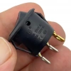 IC-132A Yuvarlak Nokta Işık Anahtar On-Off 3P 12V Kırmızı