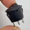 IC-134 Yuvarlak Işıksız Anahtar On-Off-On 3P Siyah