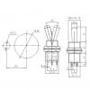 IC-148G Toggle Switch On-Off 12mm 6P MTS-202L