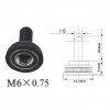 IC-161A Su Geçirmez Toggle Switch Kılıfı 6mm İçin