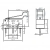 IC-162B Kıvrık Paletli Mini Micro Switch KW10-Z3P