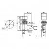 IC-176E Micro Switch Kırmızı Butonlu Ø12mm
