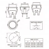 IC-180N Buton Plastik 22mm 12V 4P Kırmızı