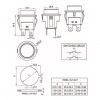 IC-180N Buton Plastik 22mm 12V 4P Sarı