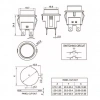 IC-180N Buton Plastik 22mm 12V 4P Yeşil