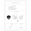 IC-184 Mavi Plastik Push Buton 12mm PBS-33B