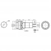 IC-186A Buton 12mm Kaliteli Yeşil