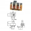 IC-206 Slide Switch On-Off 3P 90° Pcb