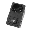 IC-214A C14 Power Soket Sigorta Yuvalı Anahtarlı Kutu Tip