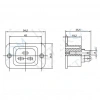 IC-215A1 C20 Power Şase Erkek Kulaklı AC-06C