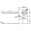 IC-221A Buzzer 12V DC Devreli Kablolu Siren Ses