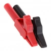 IC-243B 4mm Banana Jak Girişli Krokodil 55mm 2li Set (Kırmızı ve Siyah)