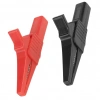 IC-243C 4mm Banana Jak Girişli Krokodil 85mm Siyah Kırmızı 2li Set