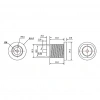 IC-258C DC Jak 2.1mm İçi Metal Ø12mm