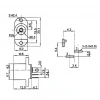 IC-258F DC Jak 2.1mm Kulaklı Tip