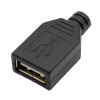 IC-265F USB A Tip Seyyar Kapaklı Dişi USB Soketi