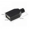 IC-265F USB A Tip Seyyar Kapaklı Dişi USB Soketi