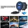 IC-266C-1 Pano Tip İkili USB 4.2A Mavi Ledli Soket