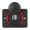 IC-266C-2 Pano Tip İkili USB Kulaklı - Şarj Soketi