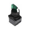 ISP-AK133B5 24V Yeşil Işıklı Mandal Buton 1-0-2